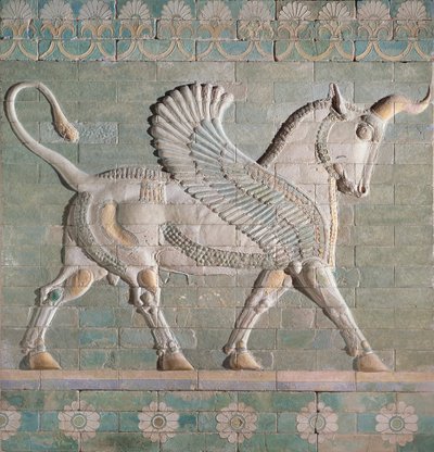 00353 Toro alado, persa, de Susa, dinastía aqueménida, c.500 a.C. de Hippolyte Lalaise Devéria