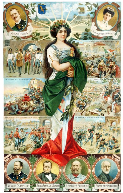 Alegoría de Italia Turrita 1911 de . .