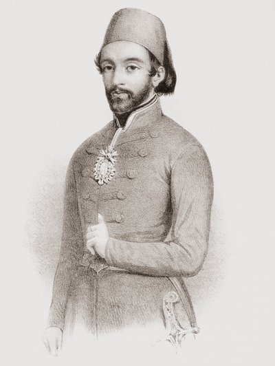 Abdulmejid I, 31º Sultán del Imperio Otomano. Retrato. de . .