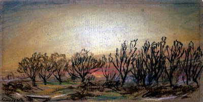 Resplandor después del atardecer de Frederick (attr. to) Barnard
