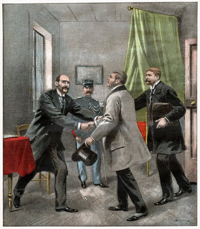 Alfred Dreyfus con sus abogados de . .