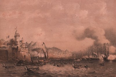 Llegada del Emperador Napoleón III a Génova, Liguria de William Walcutt