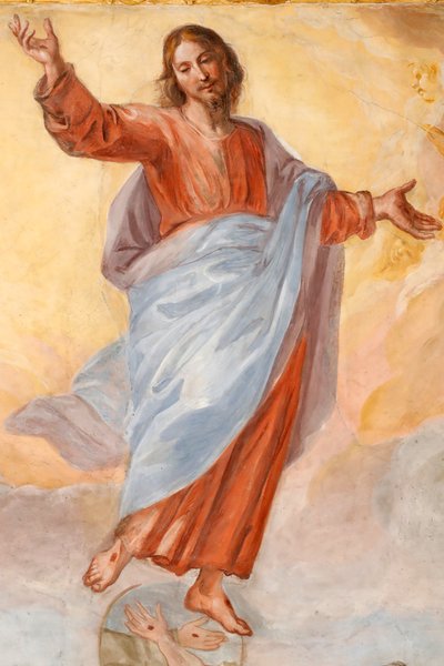 Ascensión de Cristo. La Basílica della Santissima Annunziata del Vastato. Génova. Italia. de . .