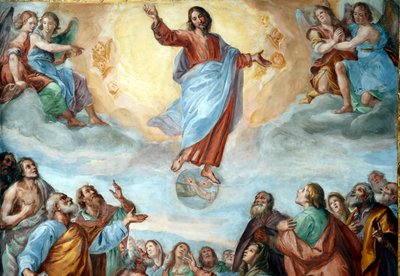 Ascensión de Cristo. La Basílica della Santissima Annunziata del Vastato. Génova. Italia. de . .
