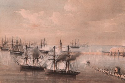 Asalto de la flota contra la linterna, sitio de Ancona de William Walcutt