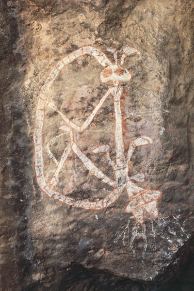 Pinturas rupestres aborígenes en Nourlangie Rock, Parque Nacional Kakadu de Isabel Redie