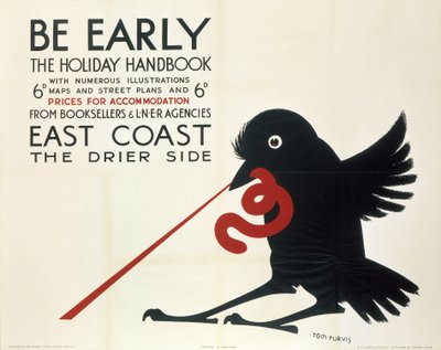Sé temprano, cartel de LNER de Ferdinand Georg Waldmuller