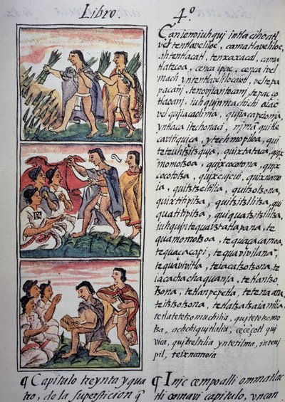 Creencias y supersticiones, Libro IV del Códice Florentino, versión bilingüe en español y náhuatl, Historia General de las Cosas de la Nueva España, Civilización azteca de Georg Carl Heinrich Dollmann