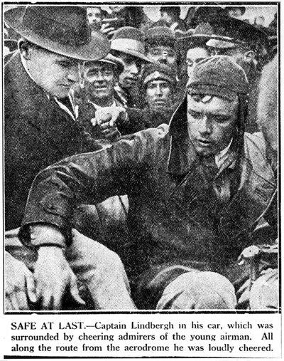 Charles Augustus Lindbergh, piloto estadounidense, c 1920s de Ferdinand Georg Waldmuller