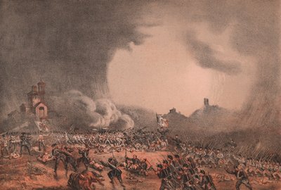 Enfrentamiento en Madonna della Scoperta, Batalla de Solferino y San Martino, Lombardía de William Walcutt
