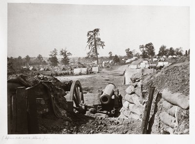Fortificaciones confederadas frente a Atlanta, Georgia, EE.UU. de Ferdinand Georg Waldmuller