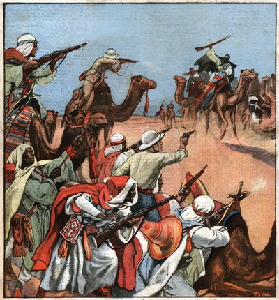 Convoy colonial en el Magreb de Ferdinand Georg Waldmuller