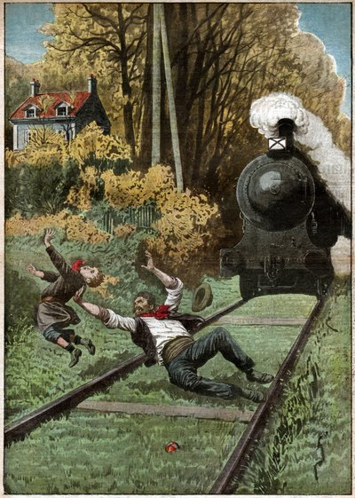 Coraje de un ferroviario de Ferdinand Georg Waldmuller
