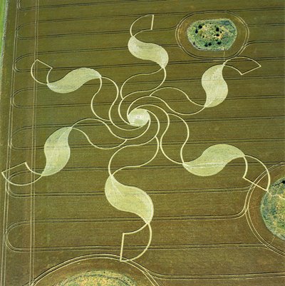 Círculo de cultivo en campo de trigo, Stonehenge, Wiltshire, 4 de julio de 2002 de Ferdinand Georg Waldmuller