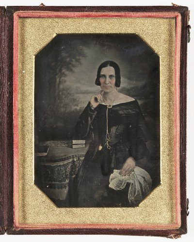 Daguerrotipo de una mujer, c. 1845 de Frederick (attr. to) Barnard