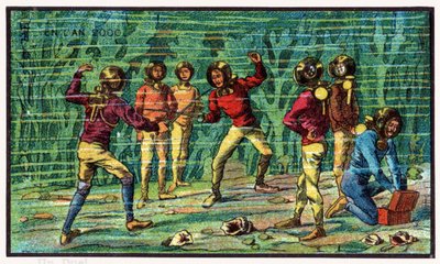 Duelo bajo el océano, c.1910 de . .