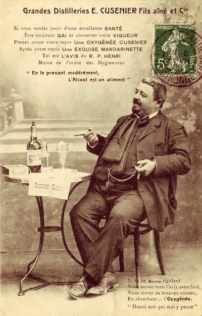En tomas moderadas, el alcohol es un alimento de Frederick (attr. to) Barnard