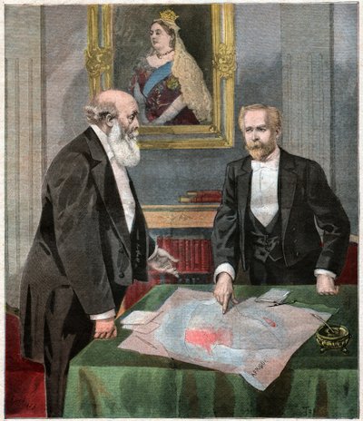 Entente cordiale: Paul Cambon y Robert Gascoyne-Cecil, Lord Salisbury de . .