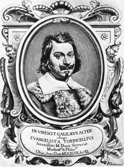 Evangelista Torricelli, físico italiano de Ferdinand Georg Waldmuller