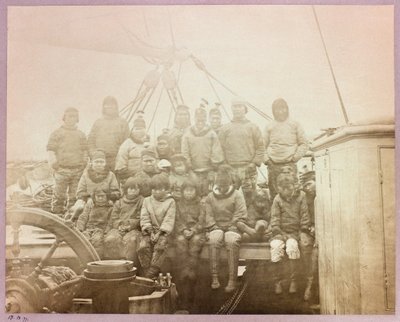 Expedición en el Ártico (1875-1876) del capitán George Nares (1831-1915): Grupo de nativos en 