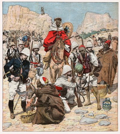 Soldados franceses en Marruecos de . .