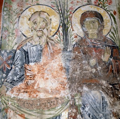 Frescos en el monasterio de Agios Panteleimon de Georg Carl Heinrich Dollmann