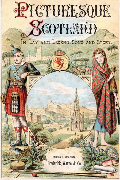 Frontispicio del libro Escocia Pintoresca Sus Escenas Románticas y Asociaciones Históricas de . .