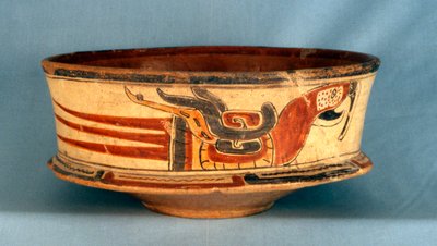 Vasija funeraria encontrada en la tumba 5 de Balamku, período Clásico Temprano (300-600 d.C.) de Hippolyte Lalaise Devéria