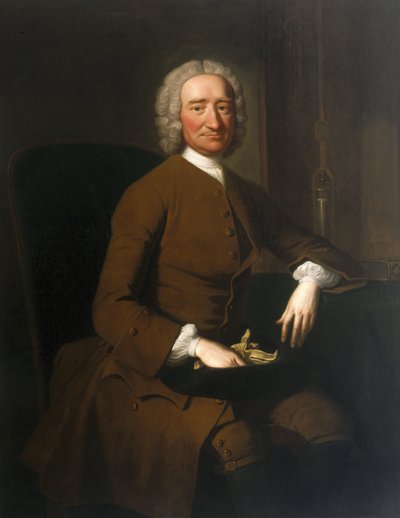 George Graham, relojero y fabricante de instrumentos, c. 1740s de Ferdinand Georg Waldmuller
