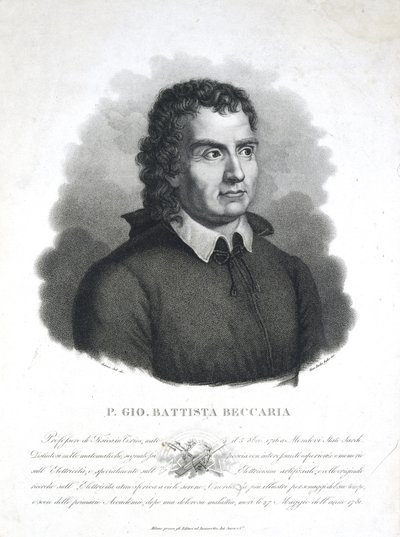 Giambatista Beccaria, clérigo y científico italiano de Frederick (attr. to) Barnard