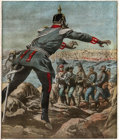 Guerra en los Balcanes de Ferdinand Georg Waldmuller