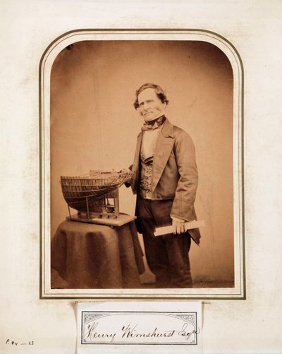 Henry Wimshurst, ingeniero inglés de Ferdinand Georg Waldmuller