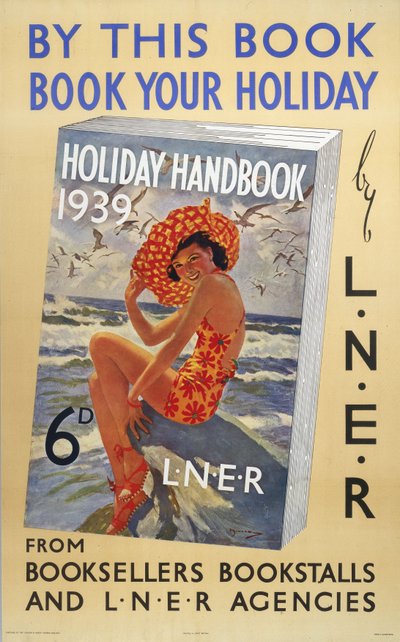 Manual de vacaciones 1939, cartel de LNER de Ferdinand Georg Waldmuller