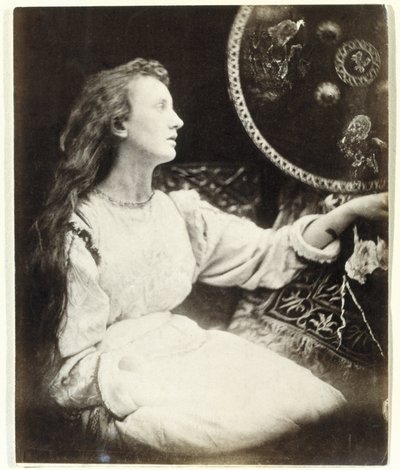Idilios del rey, miniatura de Elaine de John Pardon
