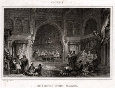 Interior en Argelia, circa 1840 de . .