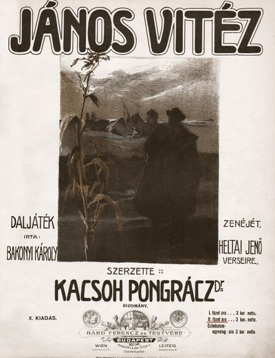 Janos Vitez, opereta del compositor húngaro Kacsoh Pongracz. 1904 (ilustración) de . .