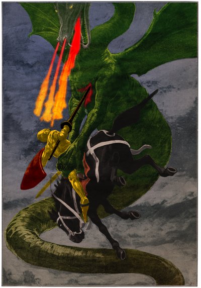 Caballero y dragón de . .