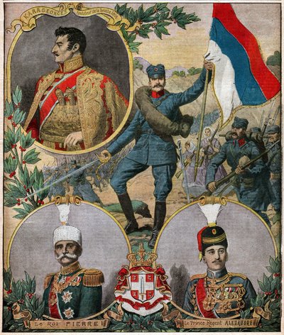 Los héroes nacionales serbios de Ferdinand Georg Waldmuller