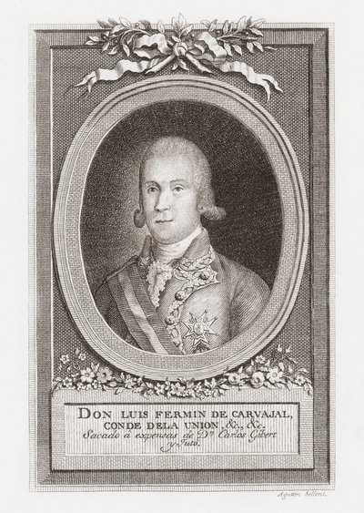 Luis Fermín de Carvajal, Conde de la Unión. Retrato. de . .