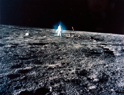 Vuelo espacial tripulado, EE.UU., Apollo 12 astronauta del Apollo 12 en la Luna de Ferdinand Georg Waldmuller