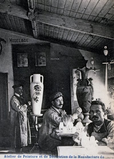 Fabricación de cerámica artística Delphin Massier en Vallauris de Georg Carl Heinrich Dollmann