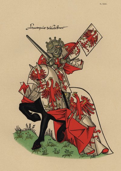 Marqués de Brandeburgo, Marquis de Brandenberg, con estandarte de John Pardon