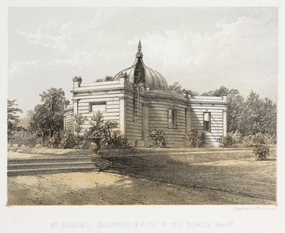 Observatorio del Sr. Bishop desde el noreste, Twickenham, Middlesex de John Pardon