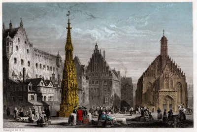 Nuremberg, circa 1830 (grabado) de . .