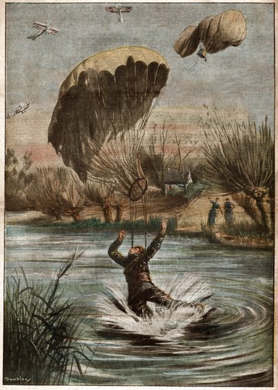 Paracaidista alemán durante la Primera Guerra Mundial de Ferdinand Georg Waldmuller