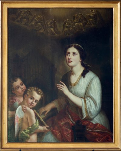 Iglesia parroquial (Decanale kerk van Onze-Lieve-Vrouw). Interior. Pintura de . .