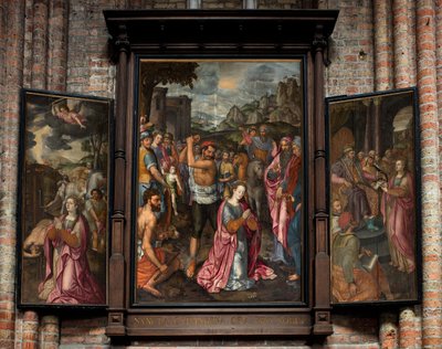 Iglesia parroquial (Parochiekerk Sint-Walburga). Tríptico de . .