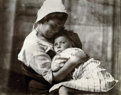 Retrato de una madre y su hija, c. 1900-1905 de Frederick (attr. to) Barnard