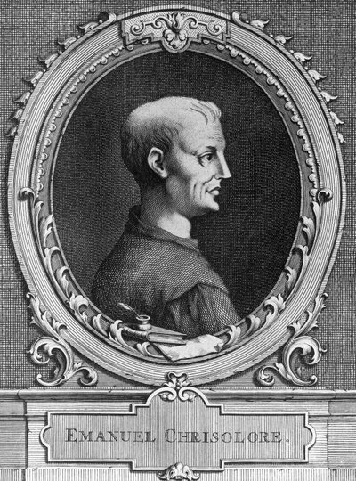 Retrato de Emanuele Crisolora (1350-1415), humanista bizantino de William Walcutt