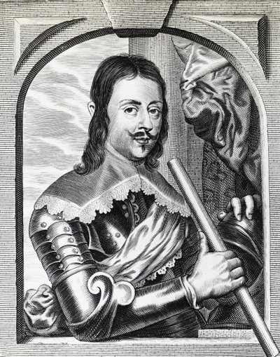 Retrato de Fernando II de Médici (1610-1670) en 1645, Gran Duque de Toscana, grabado de William Walcutt